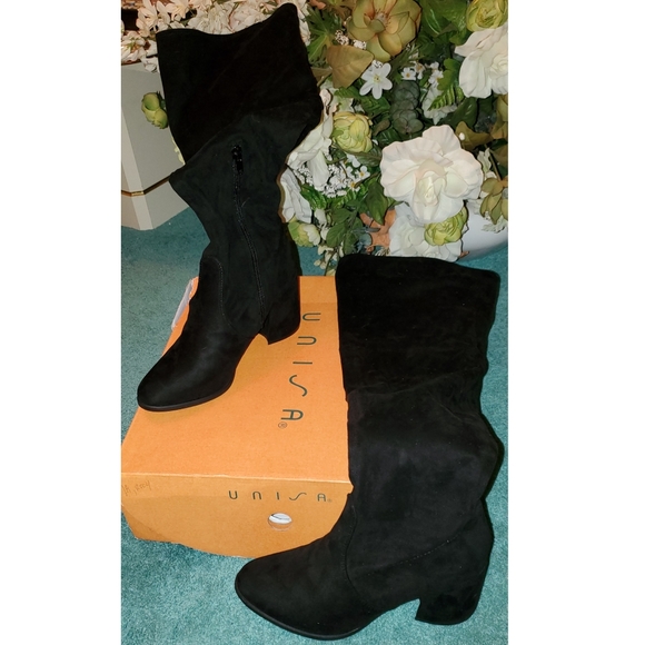 dsw wide calf thigh high boots